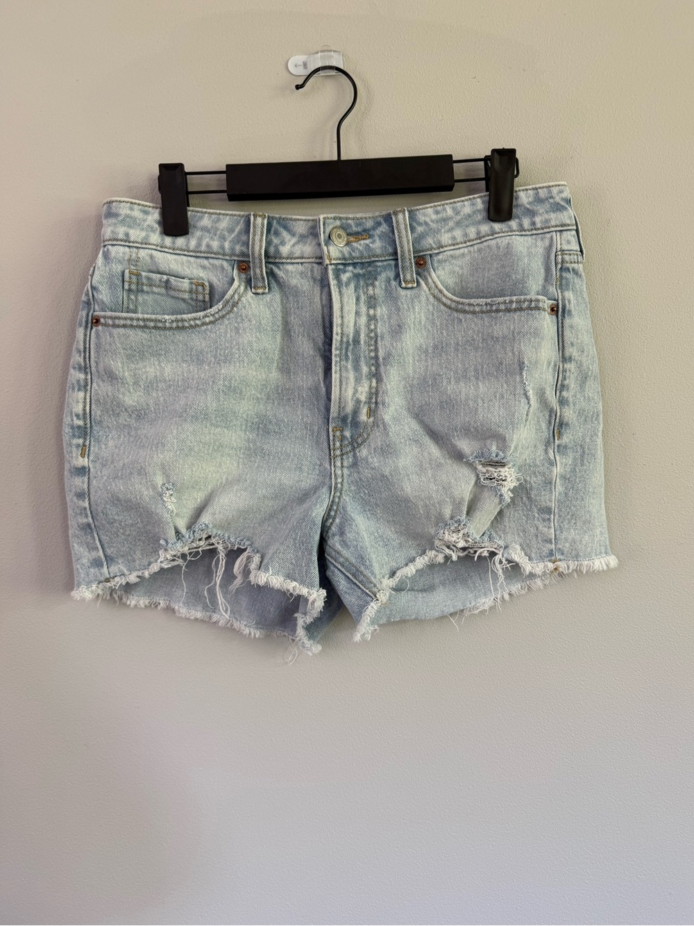 Old Navy Light Blue Distressed Denim Shorts
